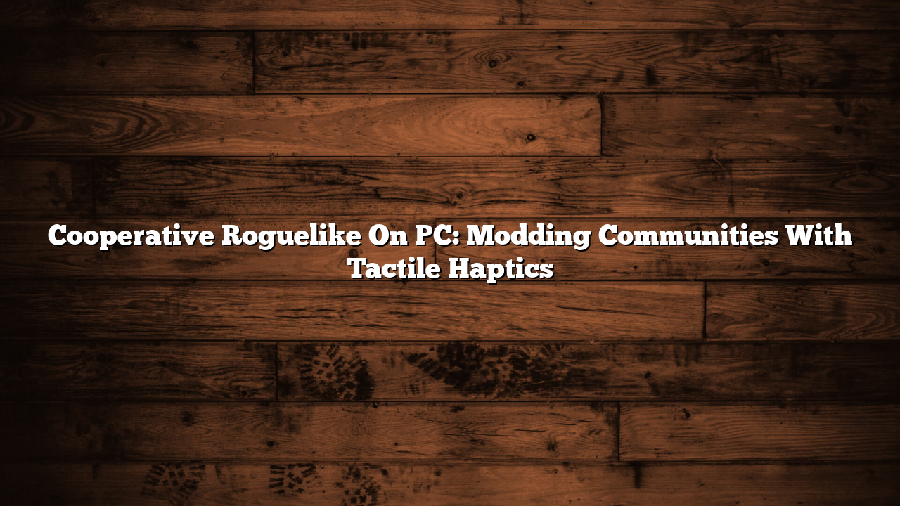 Cooperative Roguelike On PC: Modding Communities With Tactile Haptics