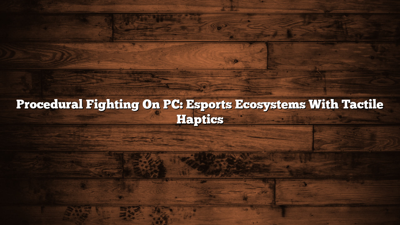Procedural Fighting On PC: Esports Ecosystems With Tactile Haptics